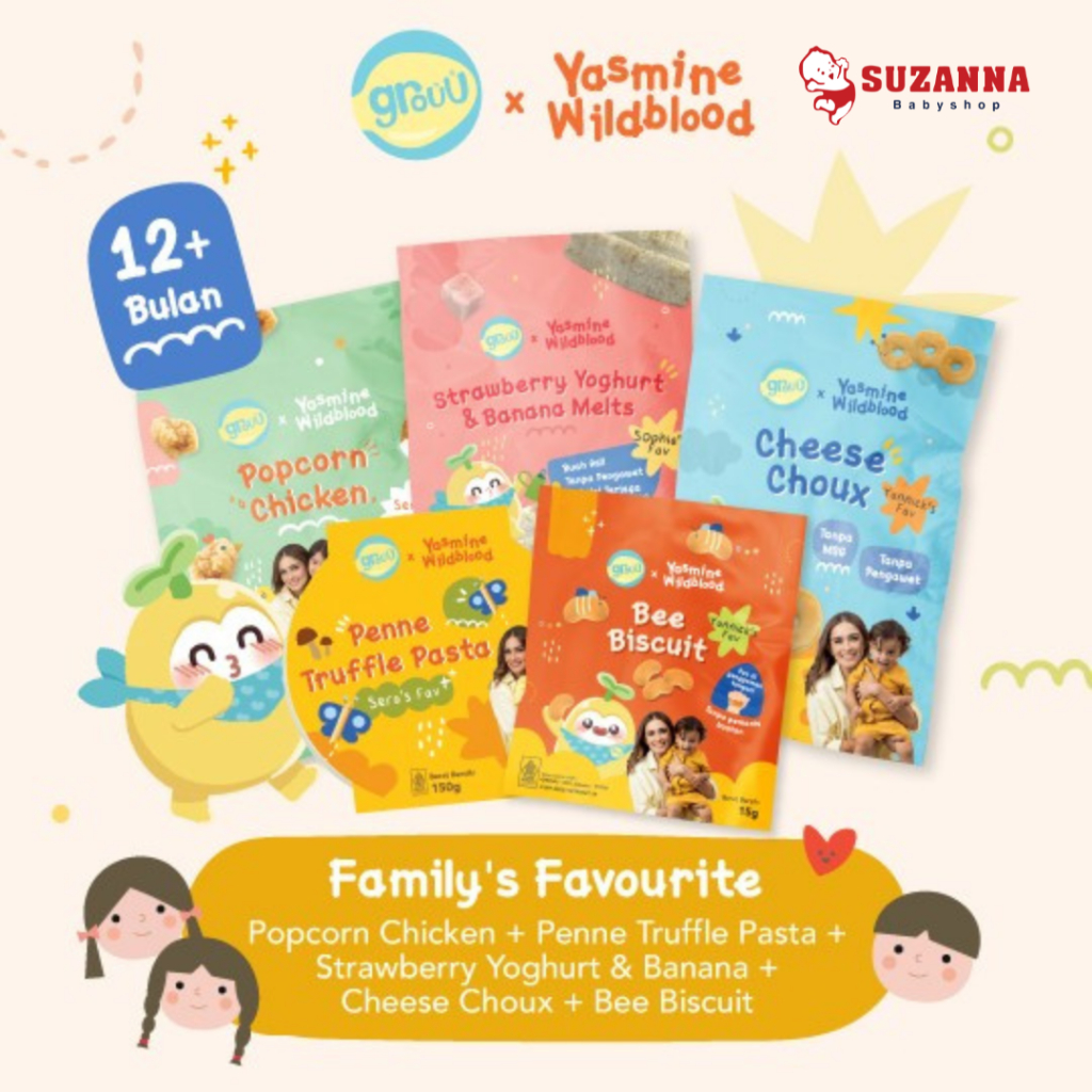 

Grouu x Yasmine Snack & Ready to Cook MPASI dan Balita, No MSG
