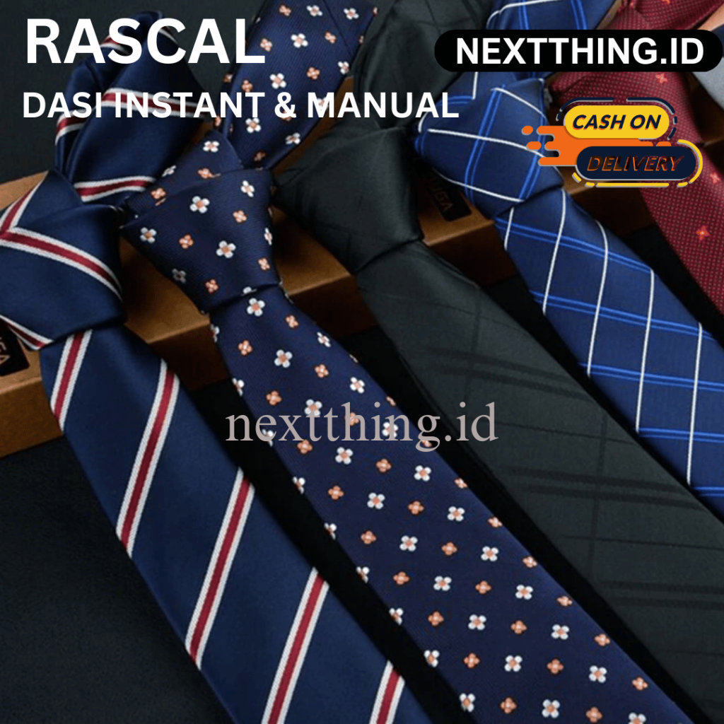 NEXTTHING.ID - RASCAL DASI MANUAL & INSTANT dasi pria dasi wanita dasi kantor dasi instant dasi manu