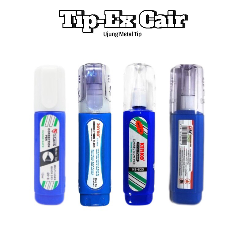 

Tipex Cair / Tip-ex Cair / Correction Fluid Cairan Koreksi Penghapus Cair
