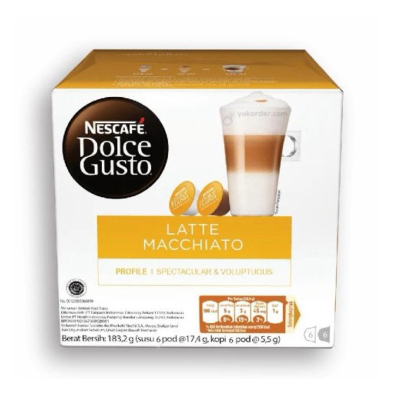

Nescafe Dolce Gusto Latte Macchiato - Capsule Original