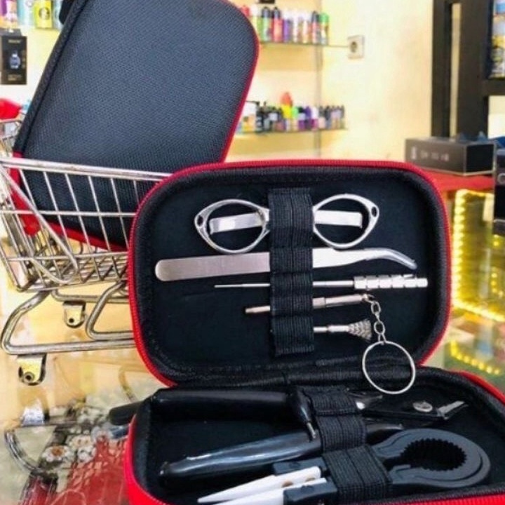 toolkit ack Smith dompet hitam garis merah