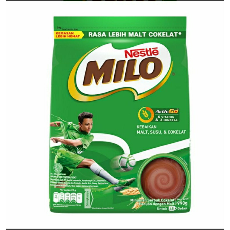 

Milo Activ Go Pouch 300 gr/790 gr/990 gr termurah