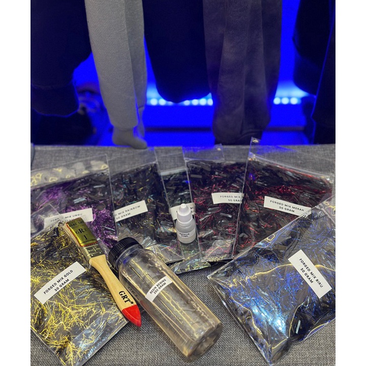 Terbatas PAKET TERMURAH 5GRAM CARBON FORGED MIX WARNA  RESIN BENING