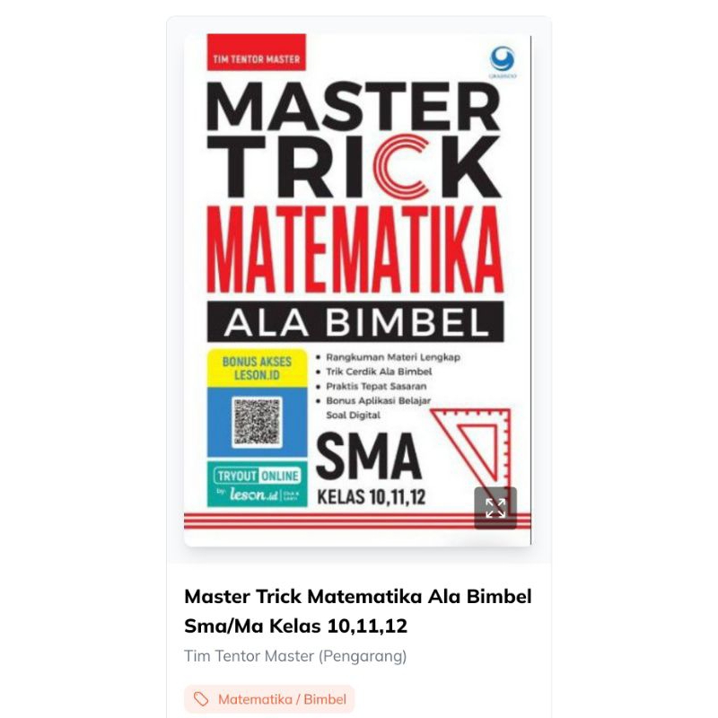 Master Trick Ala Bimbel Matematika SMA
