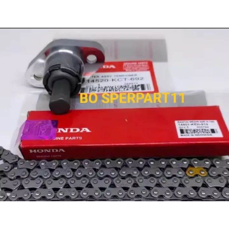 Rantai keteng KEH + tonjokan keteng KCT Honda Megapro lama Gl pro Gl MX Megapro Primus.Ori