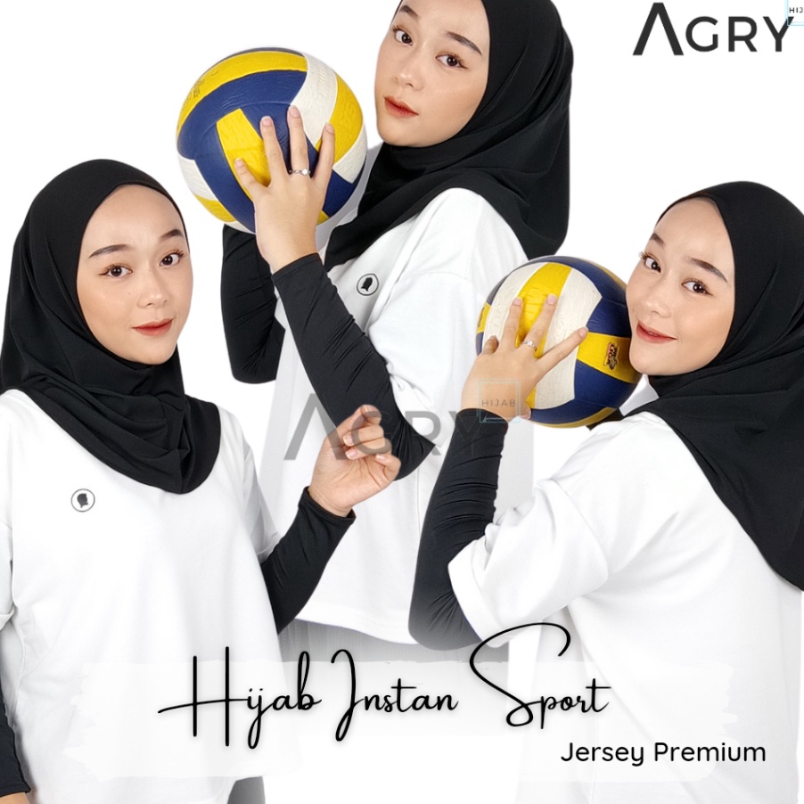 Unggul  Hijab Sport Non Pet Jersey Premium  Nandita