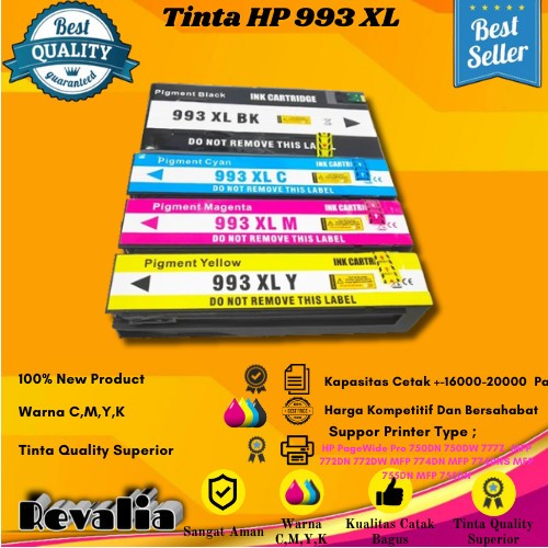 Cartridge Tinta Compatible HP 993XL 993XL Printer 50DN 750DW 777Z etc