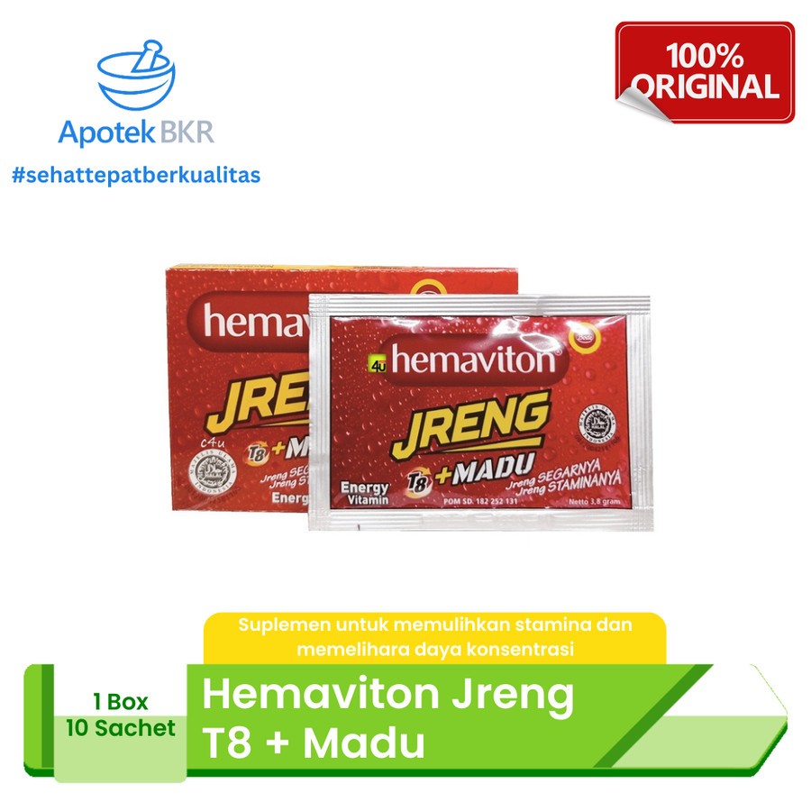 

Hemaviton Jreng 1 Box Isi 10 Sachet