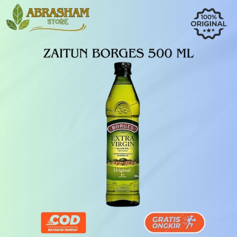 

Minyak Zaitun Borges 500 ML EVOO Zaitun Extra Virgin Original Olive Oil Aman Untuk Diminum Dan Masak