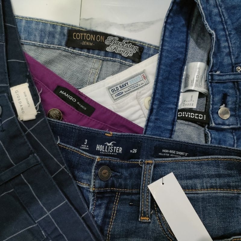 Hotpants / celana pendek wanita jeans brand h&m uniqlo zara manggo dll