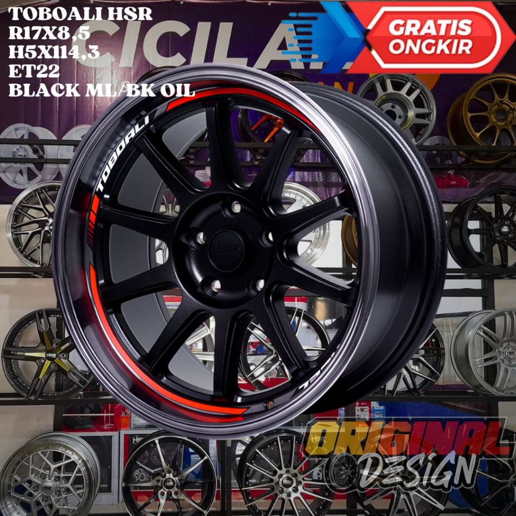 Velg Mobil RACING RING 17 HSR TOBOALI R17 BUAT INNOVA RUSH TERIOS WRV
