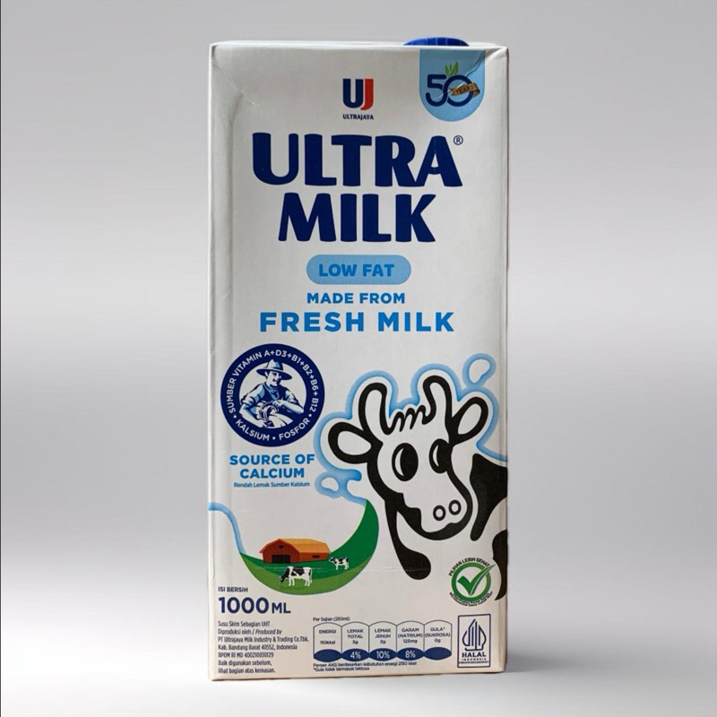 

Susu UHT low fat 1000ml 1 dus isi 12pcs