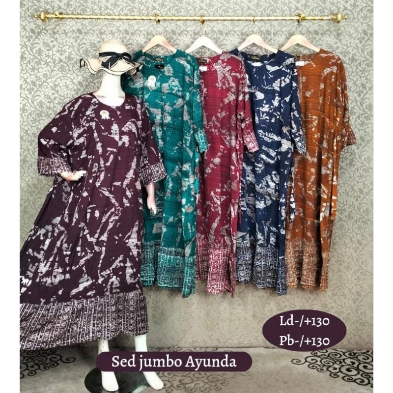 Sedress jumbo batik cap pekalongan ld 130 busui / sedress busui ld 130 batik cap pekalongan motif ga