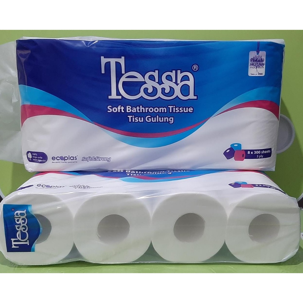 Pasti Bisaa Tissue Toilet Tessa Soft Bathroom 8 Roll x 3 Sheets x 3 Ply PB16