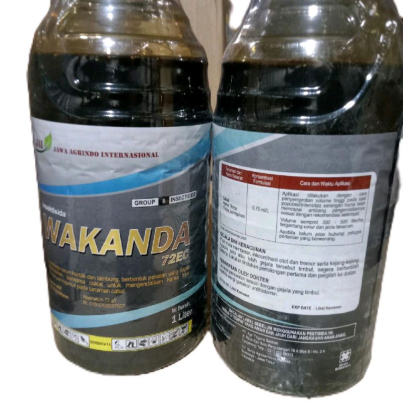 Insektisida WAKANDA 72 EC Abamektin 1000 ml untuk Wereng, Kutu Kebul, Ulat Kaper, dan Hama Lainnya p