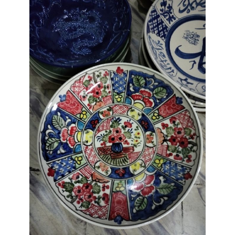 piring hias keramik dinding 40 cm