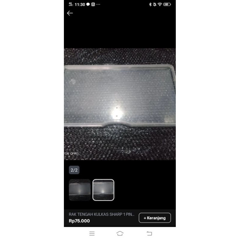 RAK KULKAS SHARP 1 PINTU ORIGINAL COPOTAN