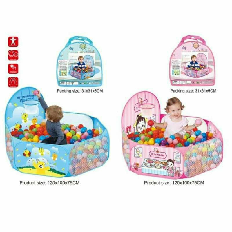 tenda mandi bola anak carton/mandi bola anak2 carton