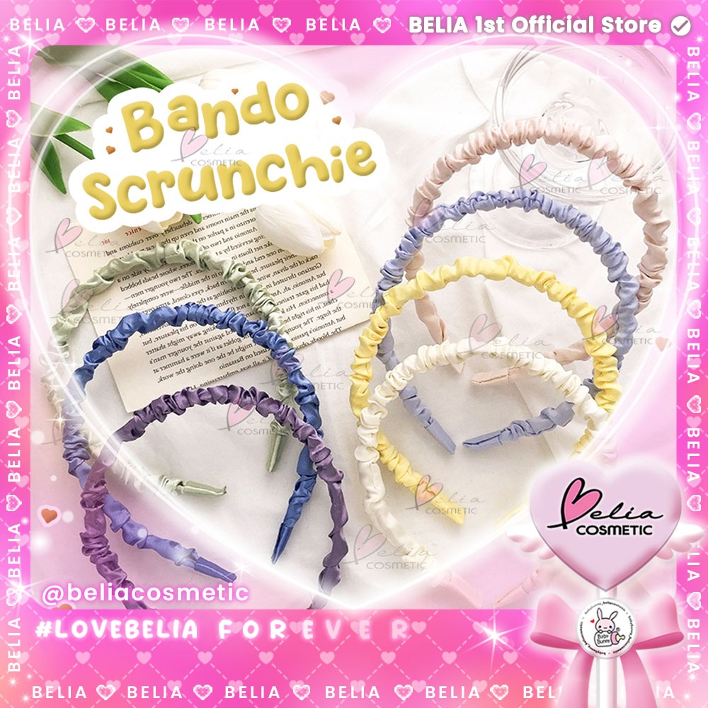 ™ BELIA ™ Bando Scrunchie Serut Korea | Hiasan Bandana Rambut Accesoris Aksesoris BACC