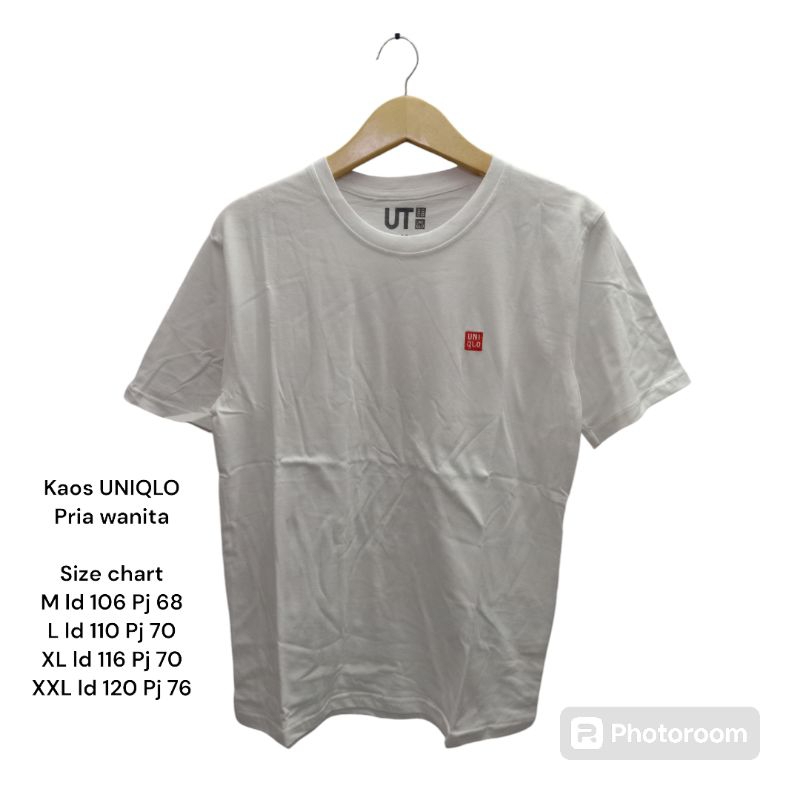 kaos lengan pendek UNIQLO pria wanita