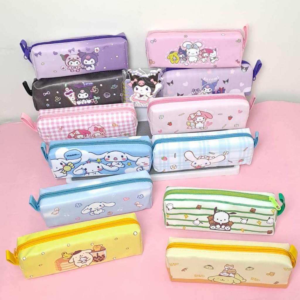 

Kotak Pensil Kain Plastik Resleting Melody Kuromi Cinnamoroll Pompompurin Pochacco Aesthetic untuk Souvenir