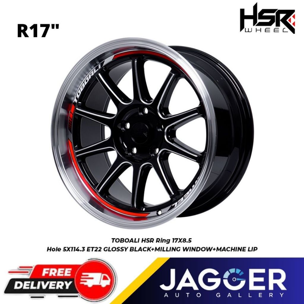 Velg mobil ring 17 baut 5 model terlaris HSR TOBOALI