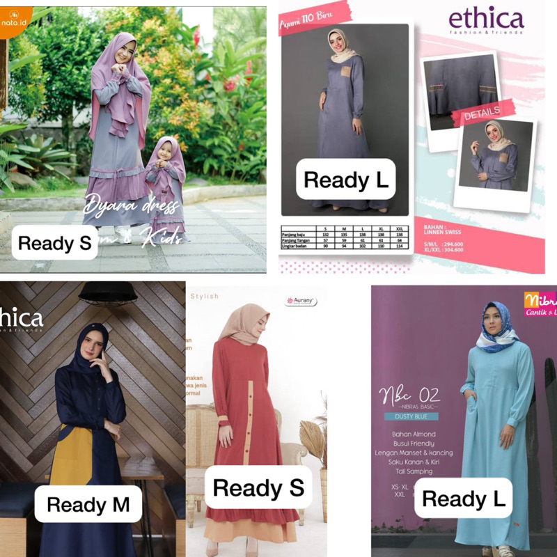 gamis/dress brand kece keren cuci gudang sale