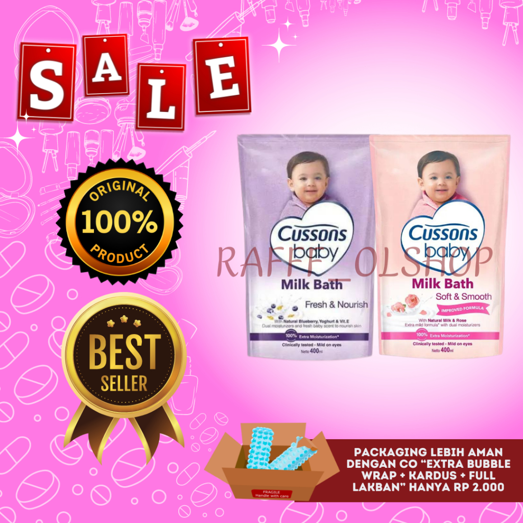 CUSSONS BABY MILK BATH 400ML