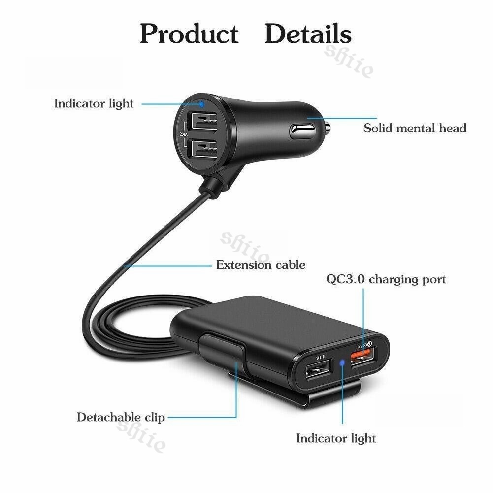 Mobil Charger HP 4 Port USB 2 Port USB HP Car Charger Super Fast Mobil Charger HP 4 Port USB HP Car 