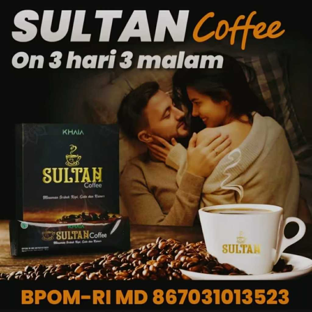 

SULTAN COFFEE / KOPI SULTAN / SULTAN COFFEE BY KHAIA KOPI STAMINA 1 BOX ISI 10 SACHET ORIGINAL
