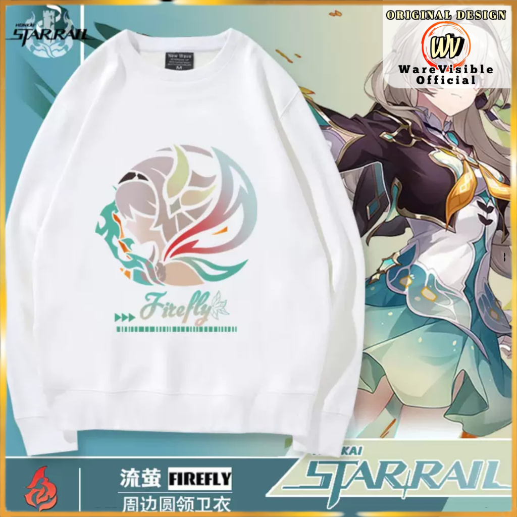 WareVisible Sweater Crewneck FIREFLY Pria Wanita Fleece Distro Unisex Premium ORIGINAL