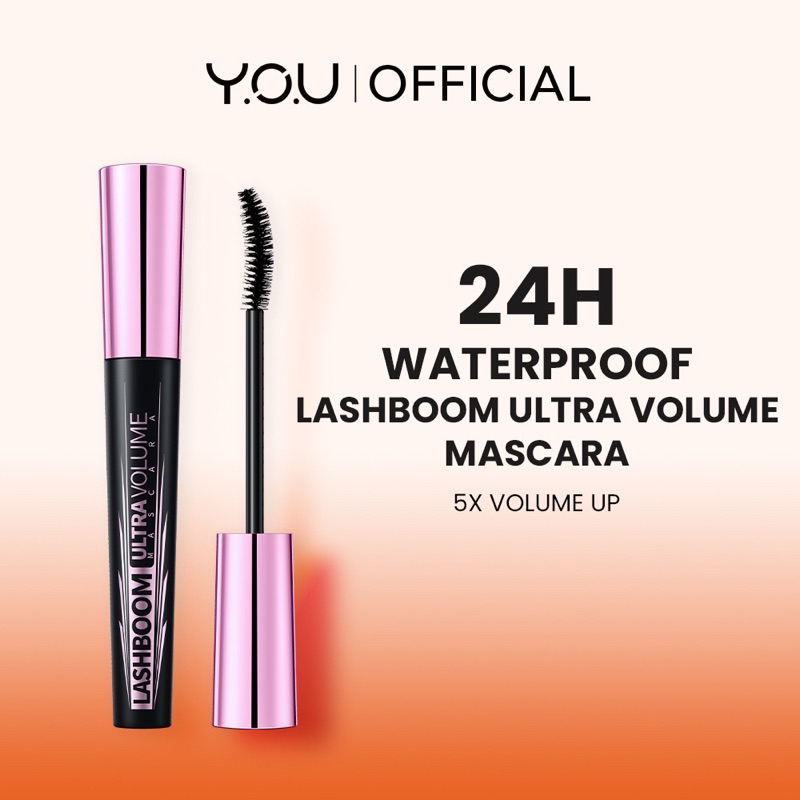 YOU Lashboom Ultra Volume Mascara | Maskara Waterproof | Tahan 24 Jam | Lash Lift | Kosmetik Mata