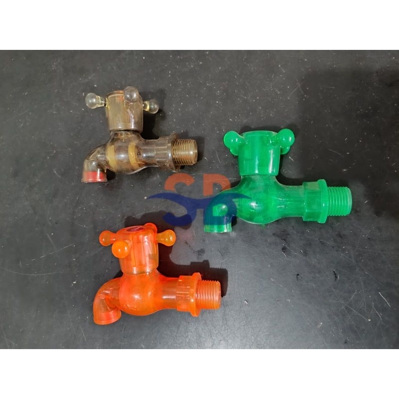 Keran Air plastik 1/2" / kran air / keran air putar / kran plastik putar / keran tembok / kran air t
