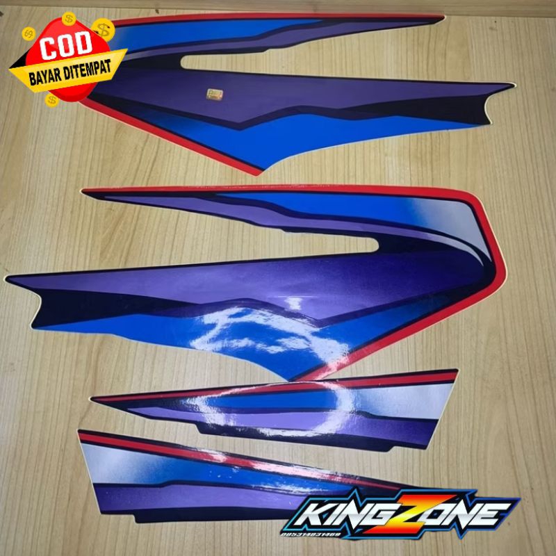 STRIPING STIKER RX KING RXKING TAHUN 99 UNGU KUALITAS ORIGINAL