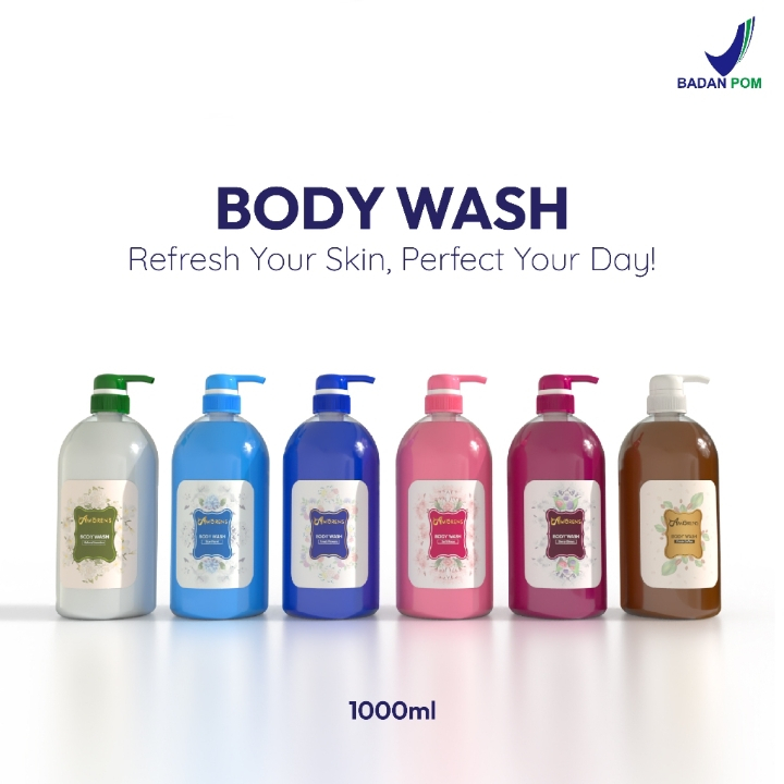 Amorens Body Wash BPOM / Amorens Sabun Mandi Cair 1 Liter melembabkan kulit dan menutrisi kulit