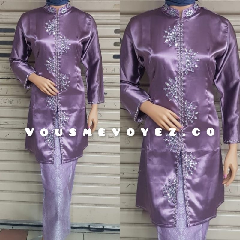STELAN KEBAYA ZIGZAG / KEBAYA KURUNG MELAYU PAYET JAHIT MANUAL/ KEBAYA PAYET KIPAS / KEBAYA BRIDESMA