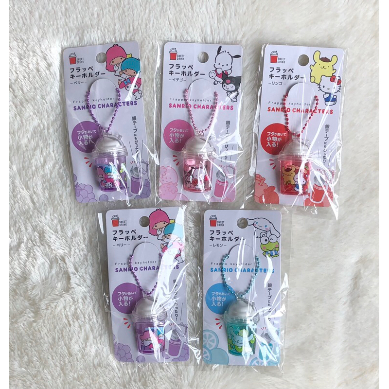 sanrio characters frappe keyholder keychain gantungan new edition kunci original Japan