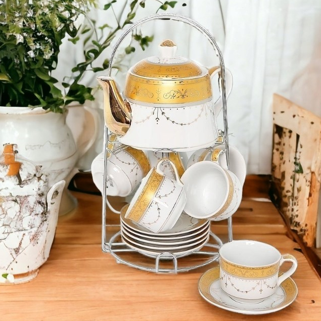 Tea Set Vicenza C96 I Cangkir Set + Rak Vicenza C96