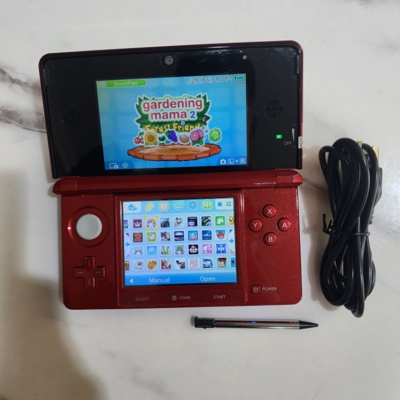 3DS 32GB MERAH FULL GAMES CFW SEMUA FUNGSI NORMAL NOT 2DS DS DSI LITE FAT REGULAR XL LL NEW PS PSP P