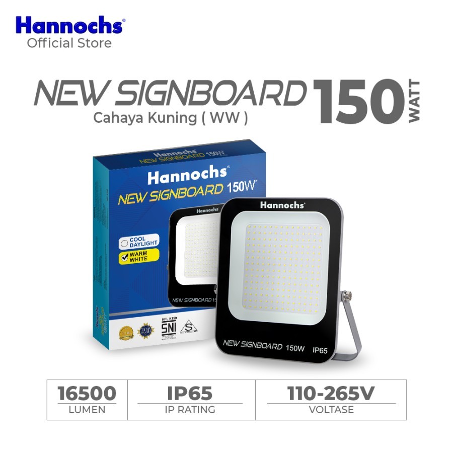 Lampu Sorot / Tembak Hannochs Signboard 150W LED Bergaransi