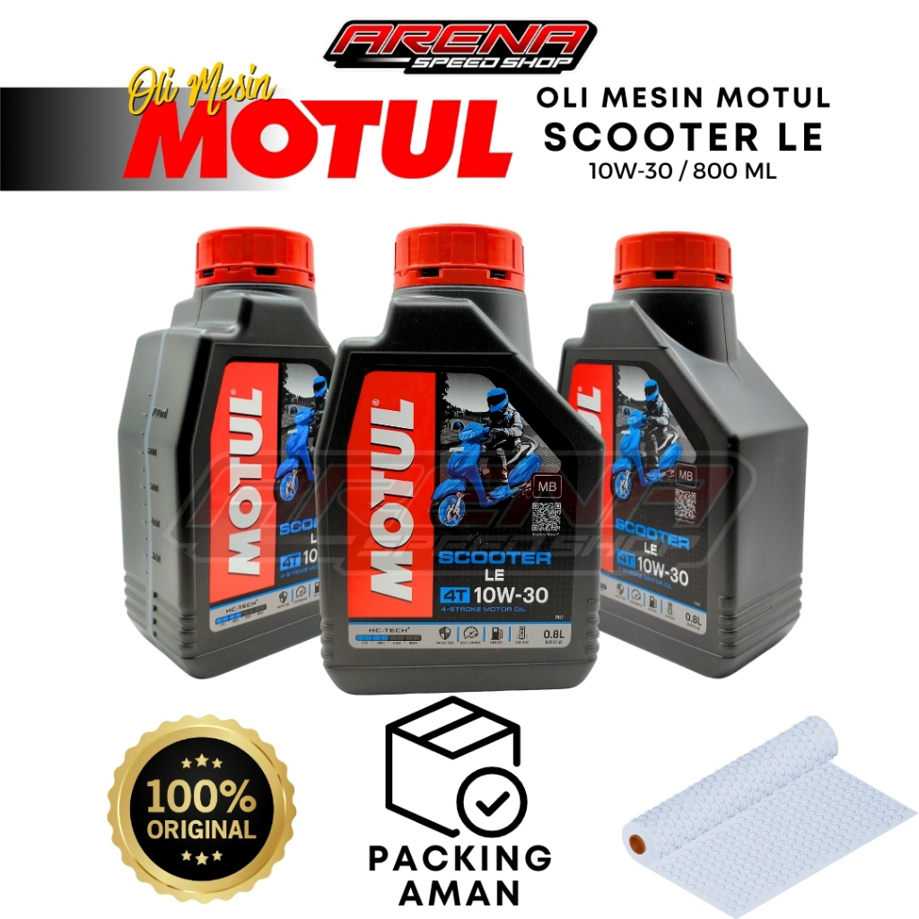 MOTUL Scooter LE 10W-30 0,8L - Oli Mesin Matic Vario ADV PCX 125 150 160 10W 30 800 ml Original