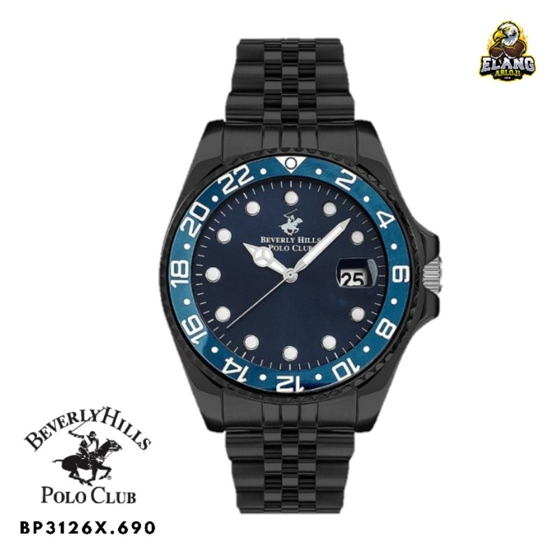 JAM TANGAN PRIA BEVERLY HILLS POLO CLUB BP3126X.690 STAINLESS ORIGINAL