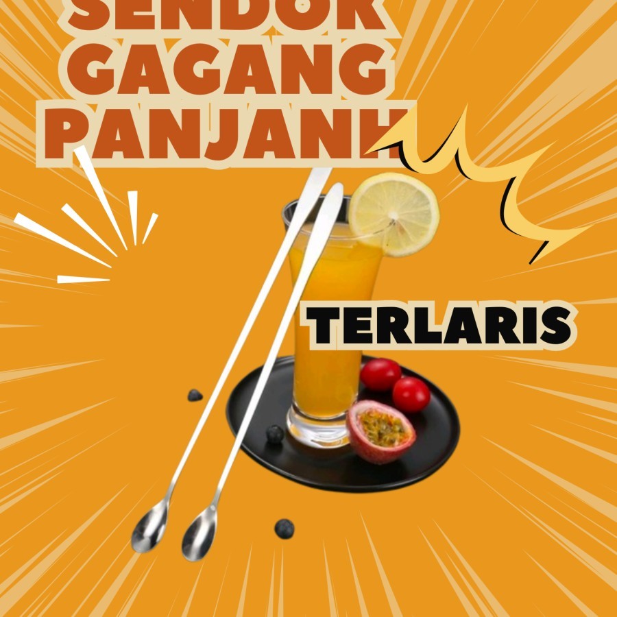 Sendok Pengaduk Minuman Gagang Panjang | Sendok Stainless Steel Aduk