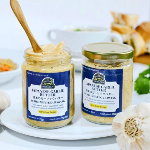 

JAPANESE GARLIC BUTTER 350gr WOKPAN Original / Garlic Butter Premium / Garlic Butter buat memasak,menumis dan memanggang / Bumbu Oles Bawang
