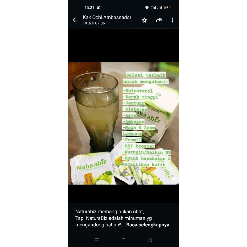 

NATURABIZ MINUMAN HERBAL UNTUK KESEHATAN