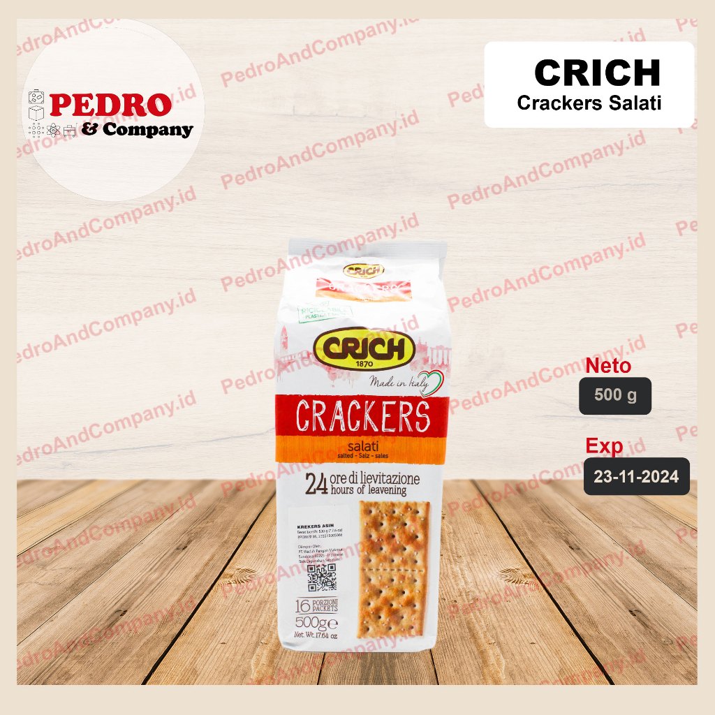 

Crich crackers salt salted 500 gr - biscuit biskuit italy import