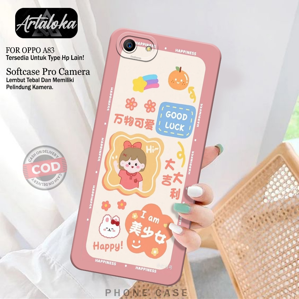 Case Hp OPPO A83 Fashion Case Kartun Softcase OPPO A83 Silikon TPU Pro Camera Casing OPPO A83 Cover 