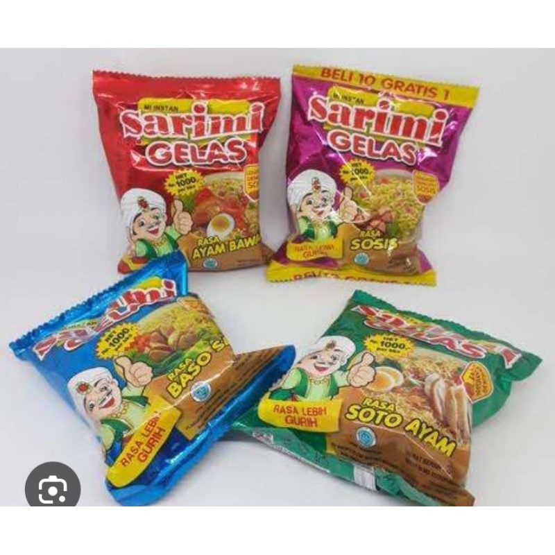 

sarimi gelas harga satuan lengkap dengan varian rasa