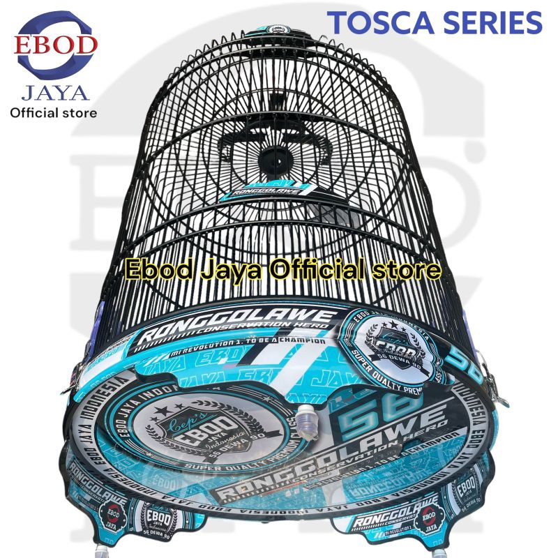 SANGKAR KANDANG MURAI EBOD PVC DECAL TOSCA SERIES NO 2
