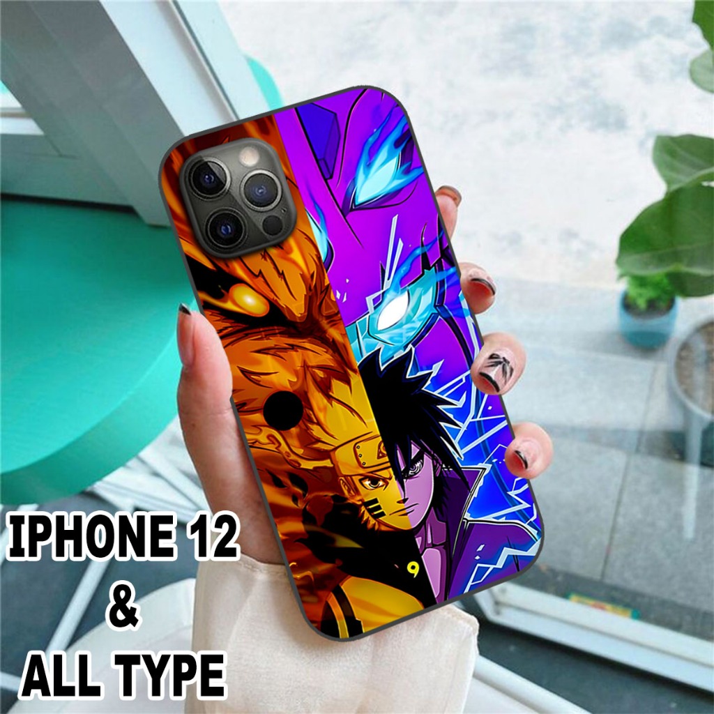 (S128) SoftCase glossy kilau Motif Naruto untuk type Hp IPHONE 12 / 12 PRO / 12 PRO MAX Untuk type h